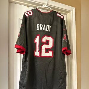 Nike Tom Brady #12 Tampa Bay Buccaneers ON FIELD Jersey NFL MEN XXL Pewter EUC